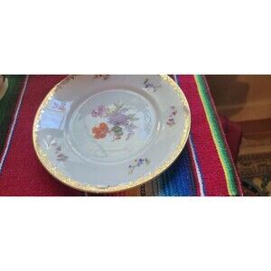 Vintage Rare Beyer & Bock Royal Rudolstadt Rudolstadt-Volkstedt plate pansies go